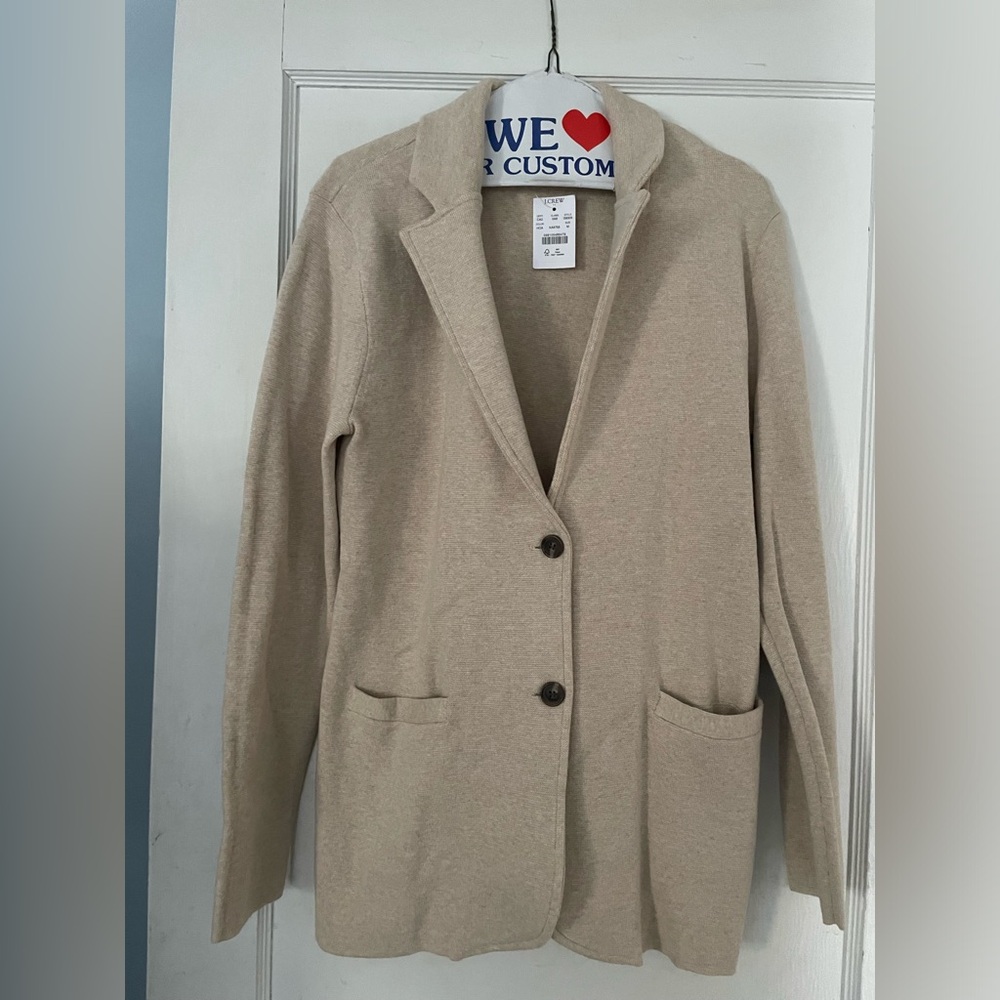 J.crew knitted style blazer cardigan